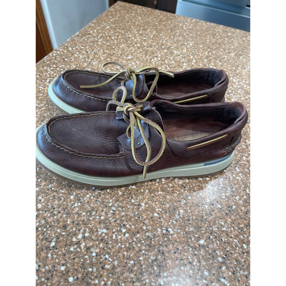 Sperry Caspian brown leather boat shoes 10.5 - Picture 3 of 7